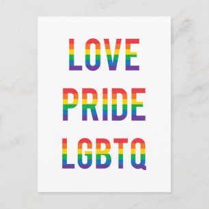 Kärlek Pride LGBTQ Vykort