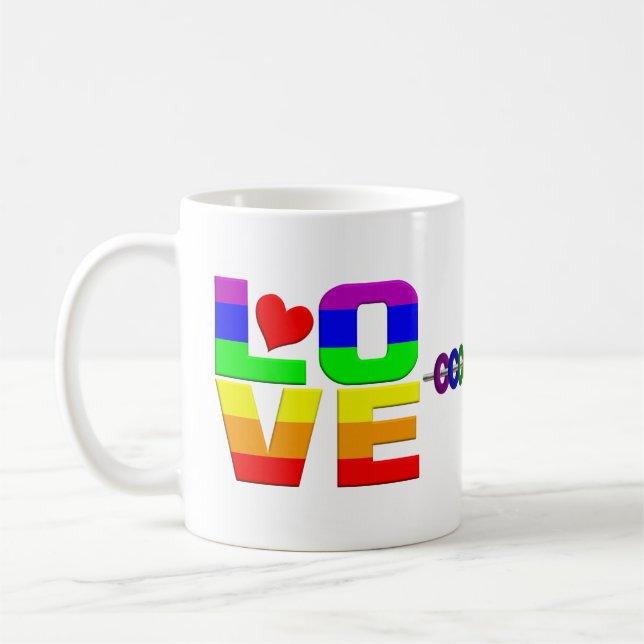 Kärlek Pride mugg (Vänster)