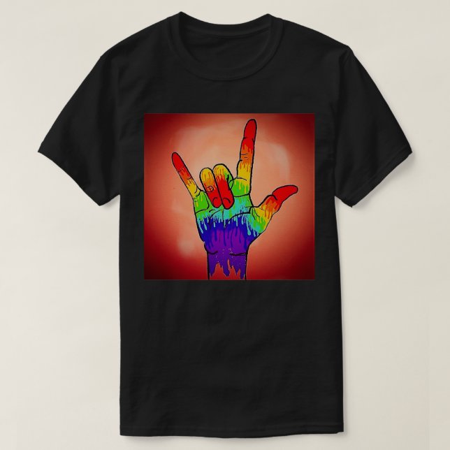 Kärlek Pride T Shirt (Design framsida)