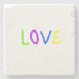 Kärlek-pridets regnbåge, LGBTQ juni modern Stenunderlägg