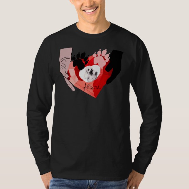 kärlek pudel t shirt (Framsida)