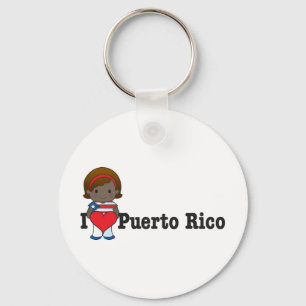 Kärlek Puerto Rico Nyckelring