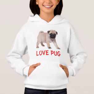 Kärlek pug Puppy Hund Girls Tee