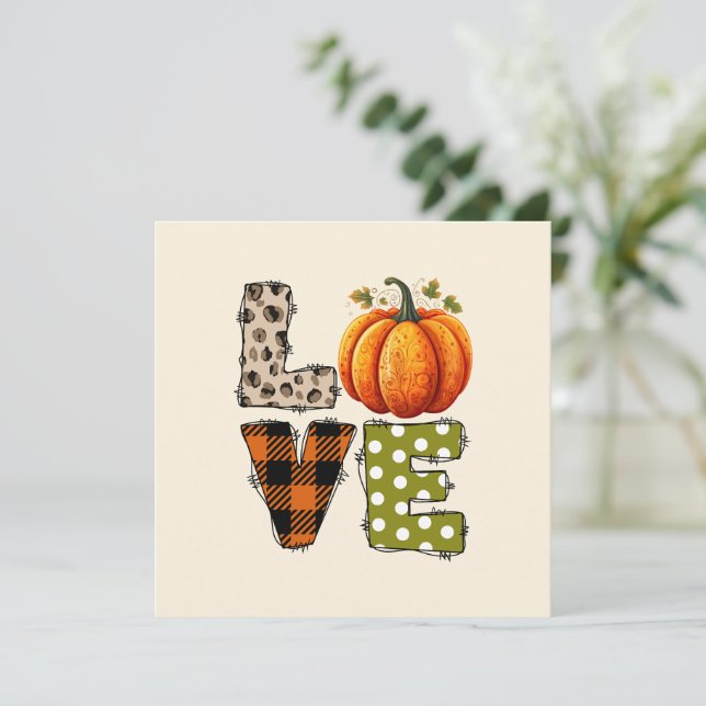 KÄRLEK - Pumpkin and Fall Season (Stående Fram)