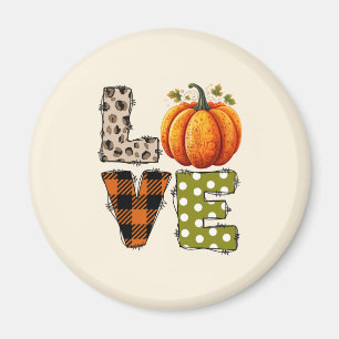 KÄRLEK - Pumpkin and Fall Season Magnet