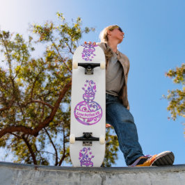 Kärlek, punkt 9, damskateboarddäck mini skateboard bräda 18,5 cm