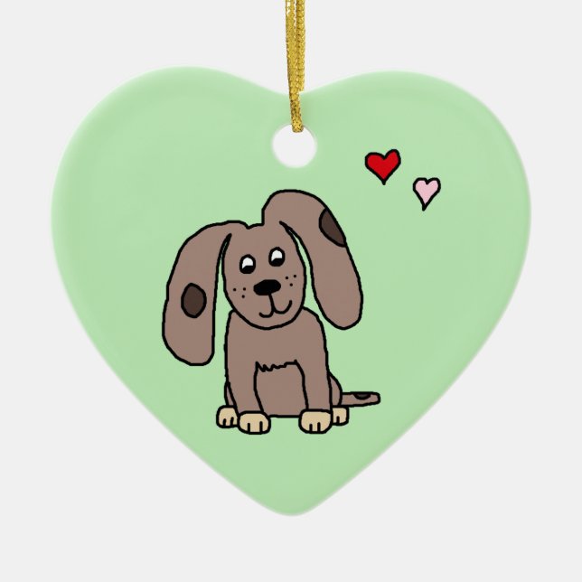 Kärlek Puppy ornament (Framsidan)