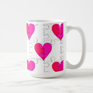 Kärlek Puzzle Kaffemugg