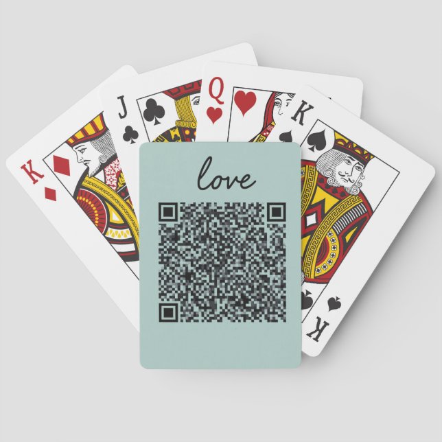Kärlek QR-kod Casinokort (Baksidan)