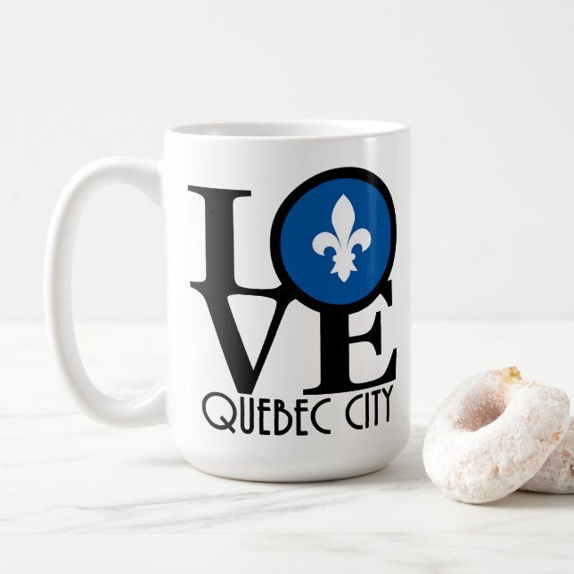 KÄRLEK Quebec City 15oz Kaffemugg (Med munk)