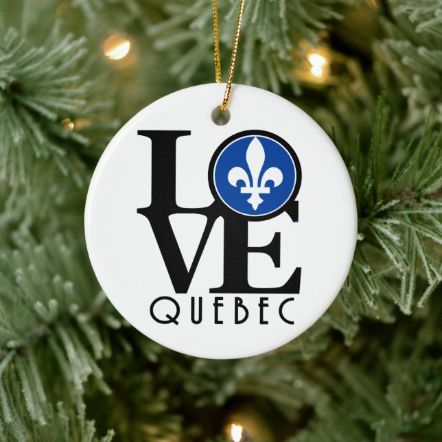 KÄRLEK Quebec Julgransprydnad Keramik (Träd)