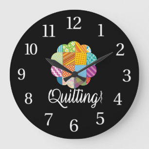 Kärlek Quilting, Hobby Crafter Gift Stor Klocka