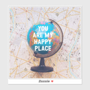 Kärlek Quote Globe Klistermärken
