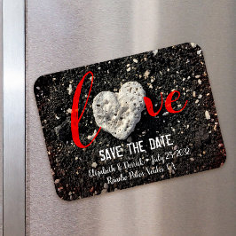 Kärlek Quote Hawaii Beach Heart Photo Save Date Magnet