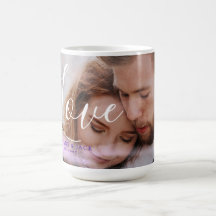 Kärlek Quote Holography Rosa Lila Overlay Photo