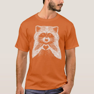 Kärlek Raccoon T Shirt