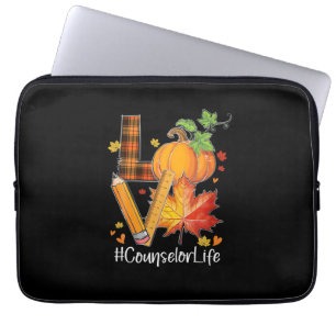 KÄRLEK-rådgivaren Life Höst löv höstsäsong Laptop Fodral