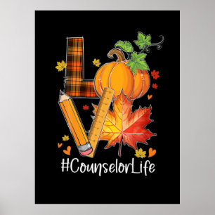 KÄRLEK-rådgivaren Life Höst löv höstsäsong Poster