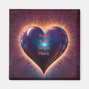 "Kärlek Radiance: You Light Up My Heart" - Fridge Magnet