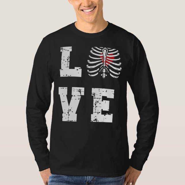 Kärlek Radiology Tech Rad Technolog Rad Tech 1 T Shirt (Framsida)