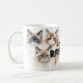 Kärlek Ragdoll Cat Kaffemugg