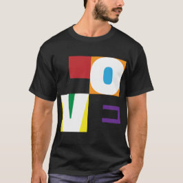 Kärlek Rainbow Färg Modern Brev Art Design T Shirt