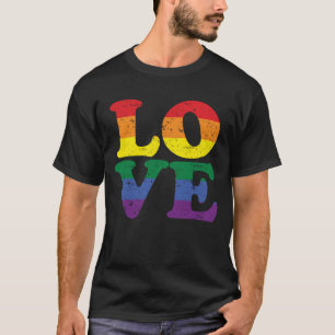 Kärlek Rainbow Flagga HGBT Gay pride T Shirt 6