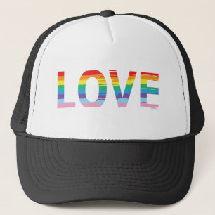 KÄRLEK Rainbow LGBTQIA Flagga, Gay pride Brev Keps