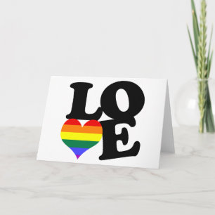 Kärlek Rainbow Pride Kort