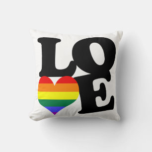 Kärlek Rainbow Pride Kudde