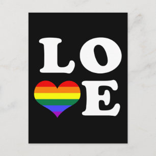 Kärlek Rainbow Pride Vykort