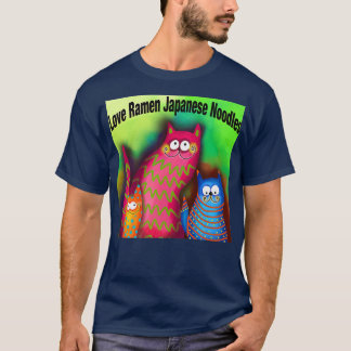Kärlek Ramen Japanska Noodles835 T Shirt