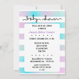 Kärlek Rand Boy eller Girl Baby Shower Inbjudningar