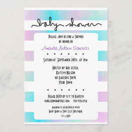 Kärlek Rand Boy eller Girl Baby Shower Inbjudningar