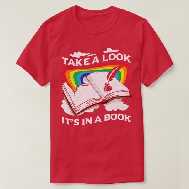 Kärlek Reading Kärlek Rainbows Gift Retro Rainbow  T Shirt (Design framsida)