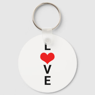 Kärlek Red Heart Cute Valentine Day Bröllop Nyckelring