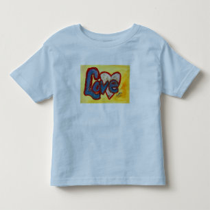 Kärlek Red Heart Inspirational Ord Art Shirts T-shirt
