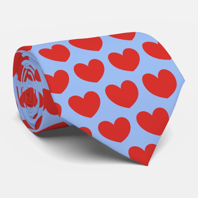 Kärlek Red Heart Mönster Swehoney Tie Slips (Rullad)