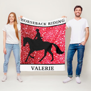 Kärlek Red Hearts Fleece Blanket