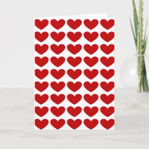 Kärlek Red Hearts hälsningskort Helgkort