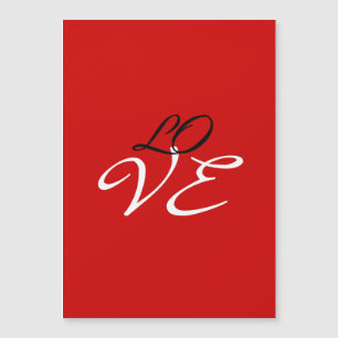 Kärlek Red White Black Färg Greeting Card
