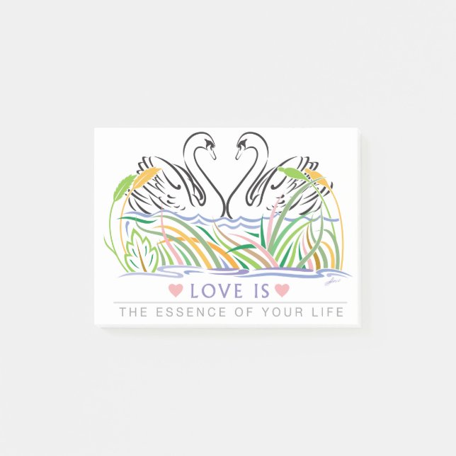 Kärlek Regler Post-it Block (Framsida)