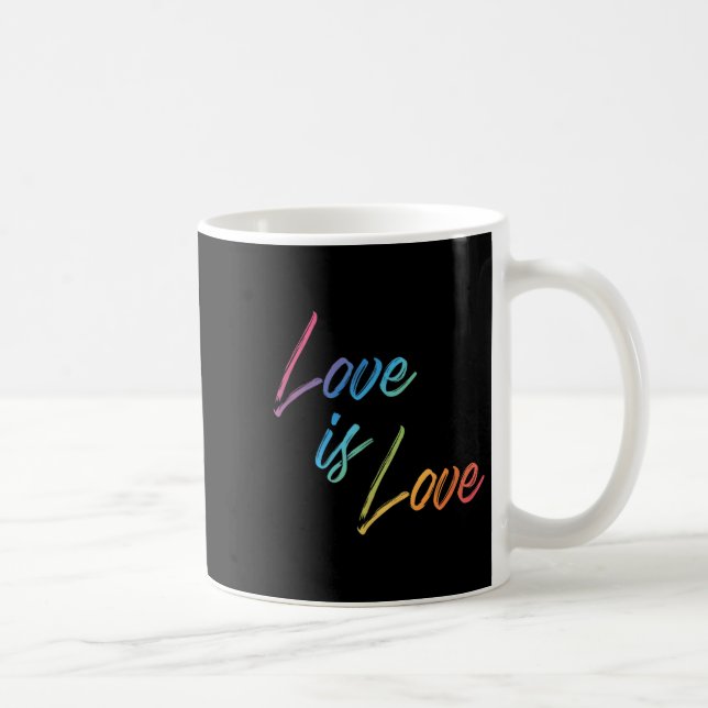 Kärlek Regnbåge Färg Cute Lycklig Positive Quote G Kaffemugg (Höger)