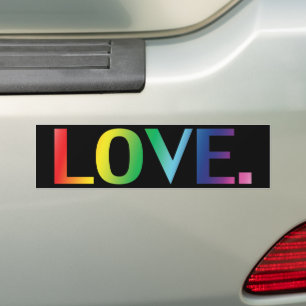 Kärlek, regnbåge färg svart pride lgbt lgbtq bildekal