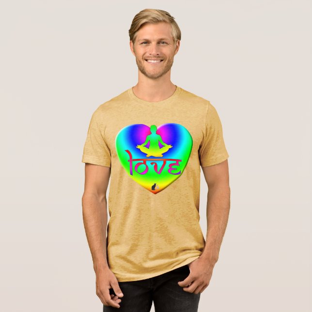 Kärlek Regnbåge Intentioner Hjärtat T-Shirt (Framsida Full)