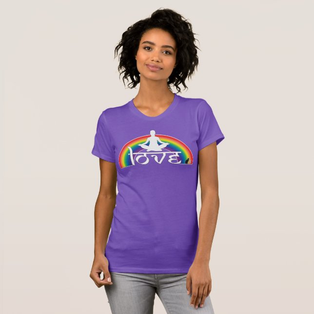 Kärlek Regnbågsintentioner T Shirt (Hel framsida)