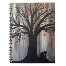 Kärlek Reigns Down Spiral bärbar dator Anteckningsbok Med Spiral