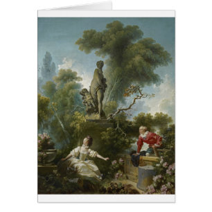 Kärlek: Rendezvous Fragonard Hälsningskort