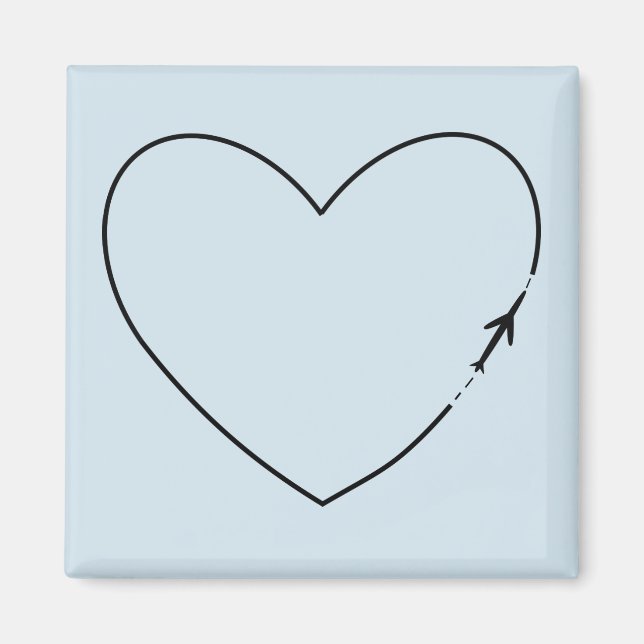 kärlek resa magnet (Framsidan)