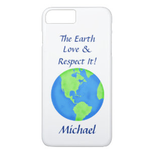 Kärlek Respect Earth Globe Namn Personlig